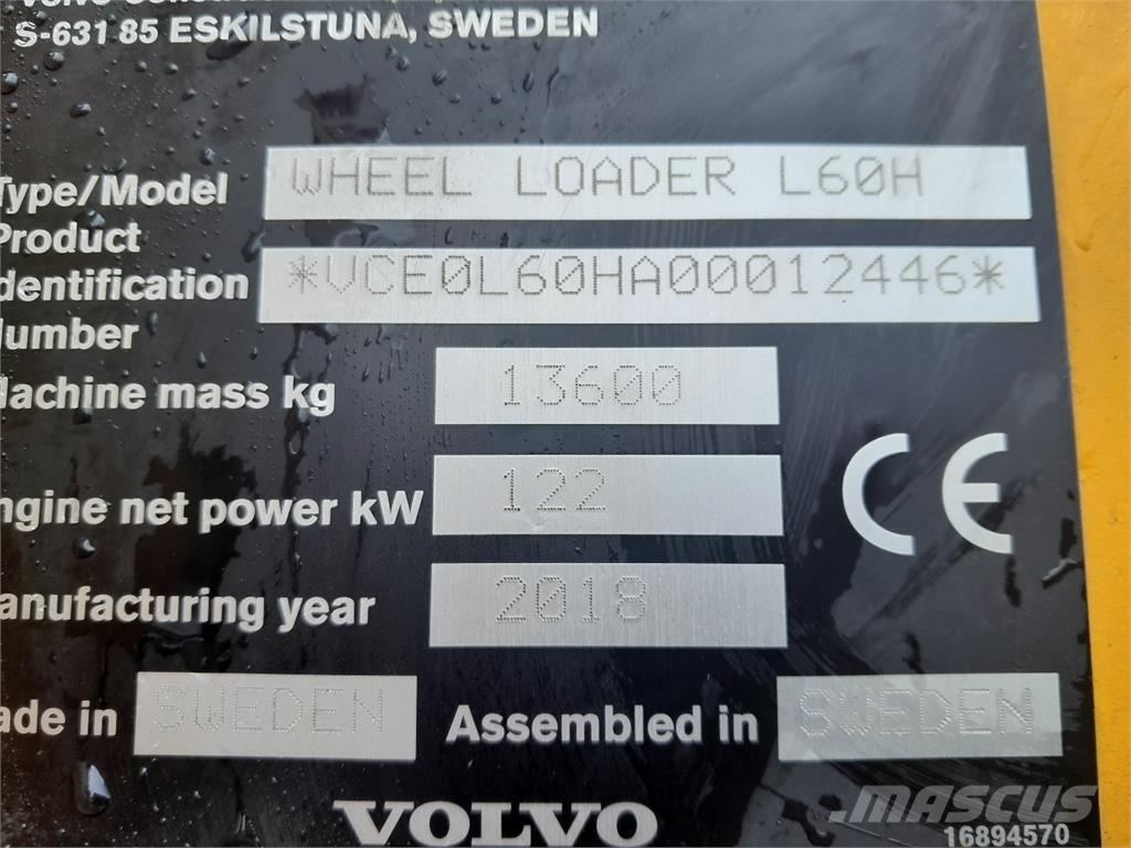 Volvo L60H 輪胎式裝載機