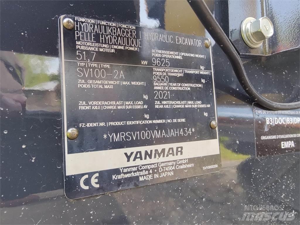 Yanmar SV100-2 中型挖土機/掘鑿機/挖掘機 7t-12t