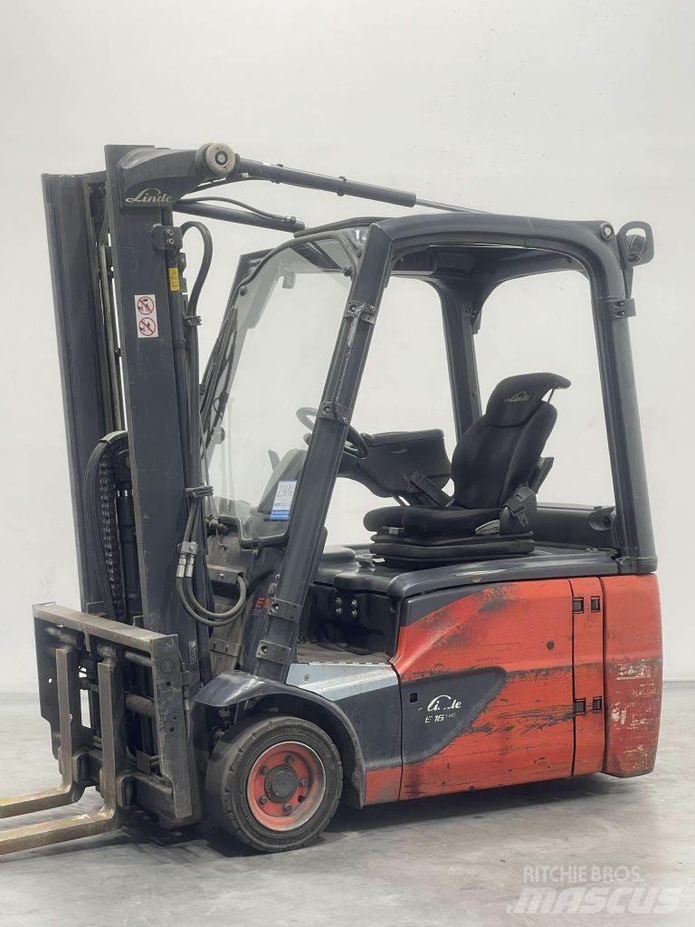 Linde E16-02-386 電動堆高機