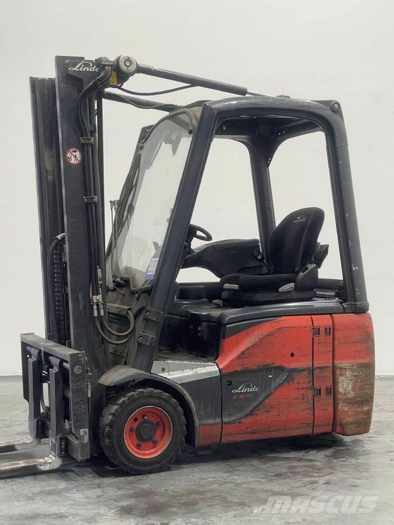 Linde E16C-02-386 電動堆高機