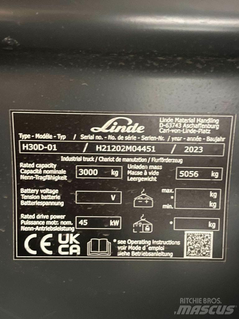 Linde H30D-01-1202 柴油卡車