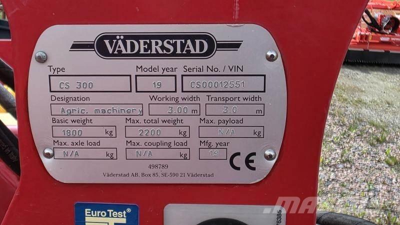 Väderstad Cultus 300 其他耕耘機和配件