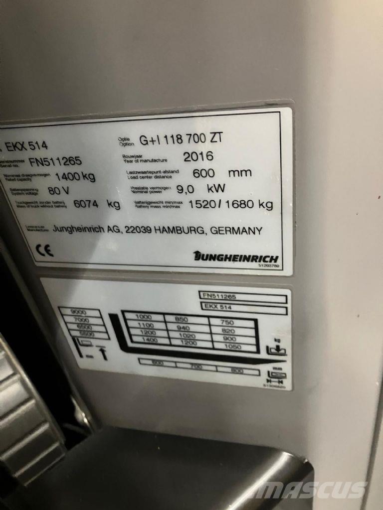 Jungheinrich EKX 514 高舉式裝載機