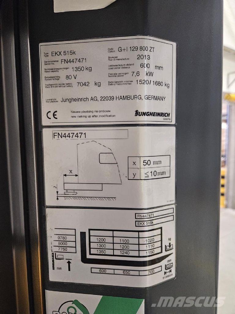 Jungheinrich EKX 515k 高舉式裝載機