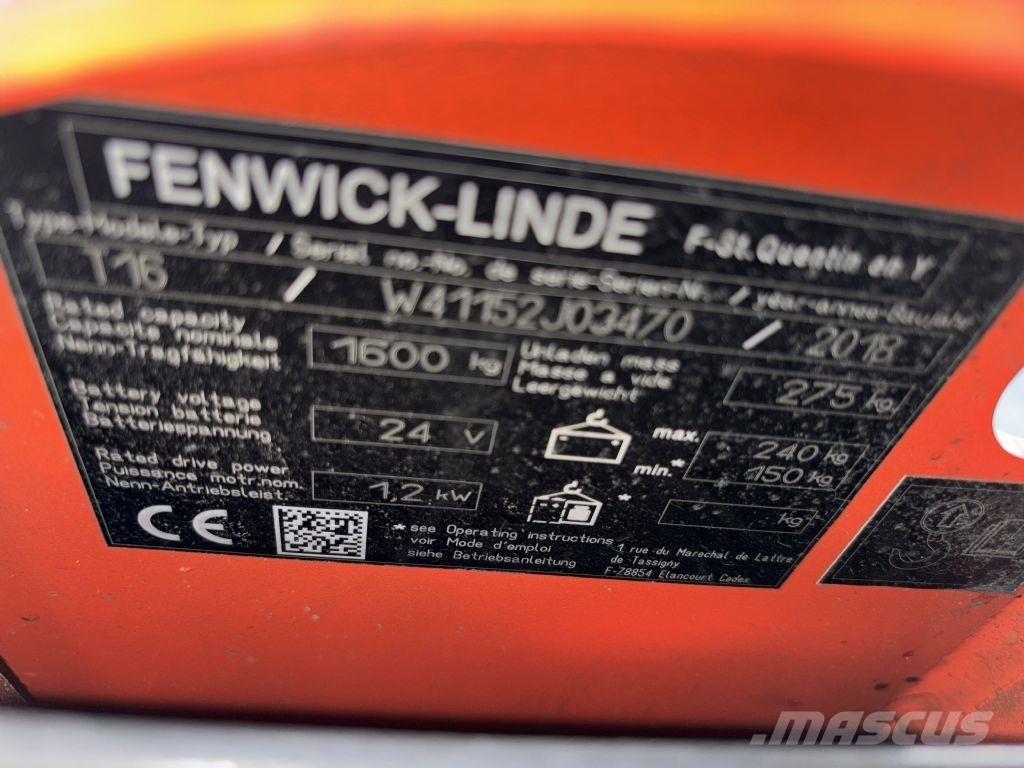 Linde T16 低架升降機