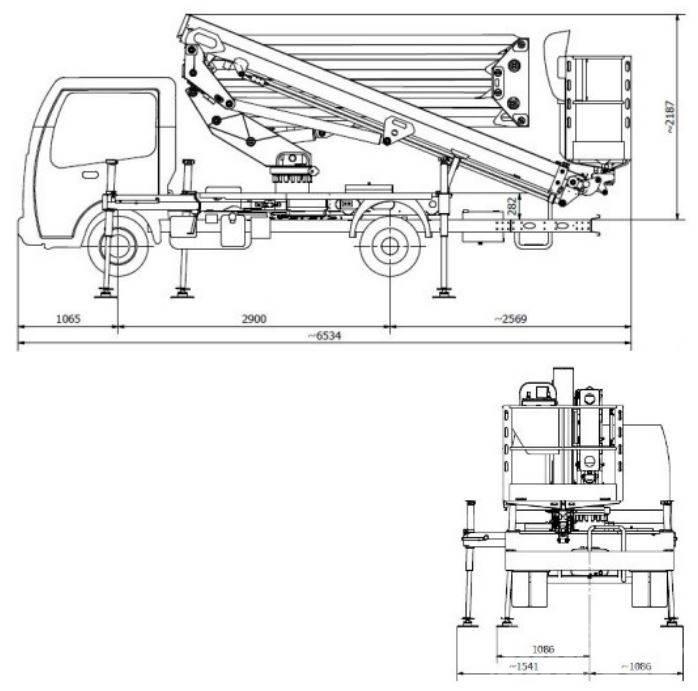 Safi SCA 23 HE 卡車裝載高空作業車