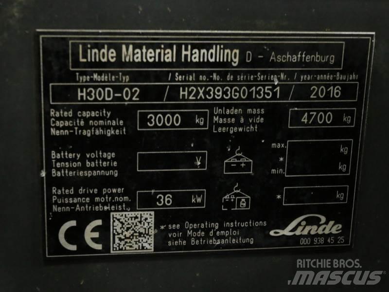 Linde H30D-02 393 柴油卡車