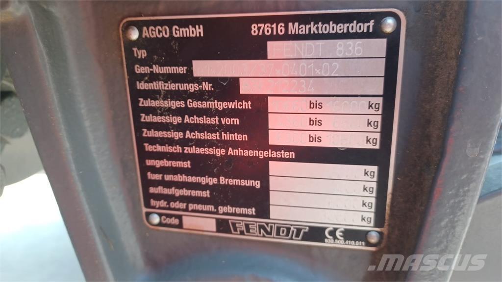 Fendt 828 SCR 曳引機