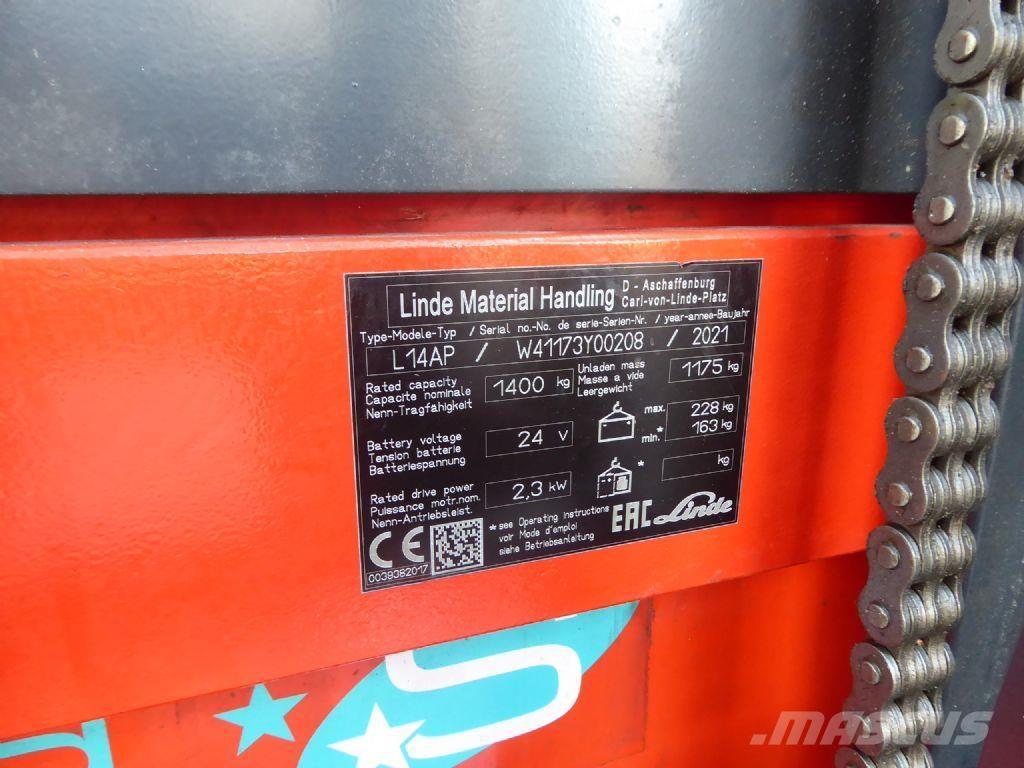 Linde L14 AP 行走控制式堆積機