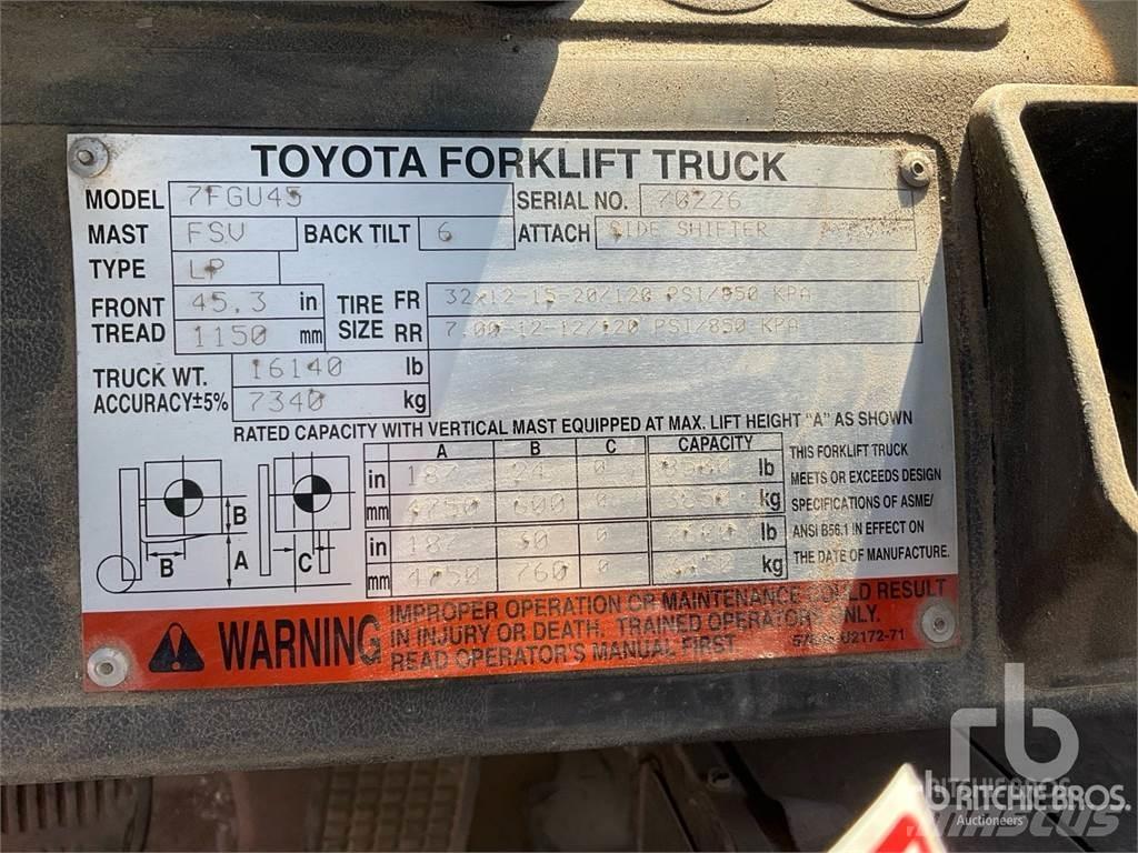 Toyota 7FGU45 柴油卡車