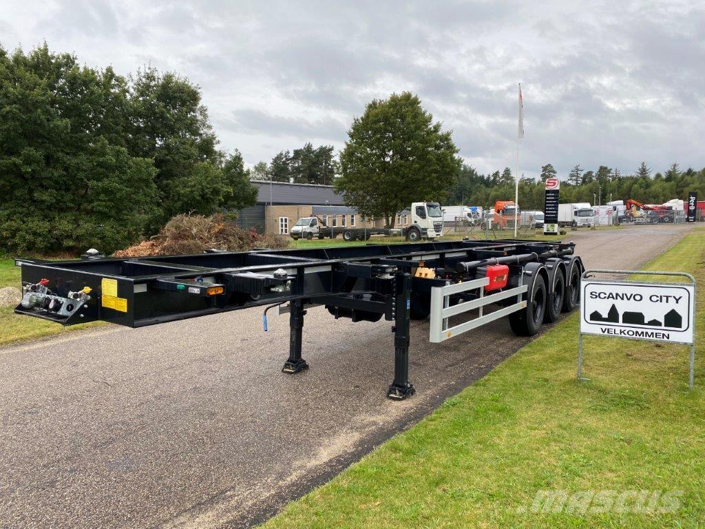 HRD 3-aks 20 + 30 ADR 貨櫃框架半拖車