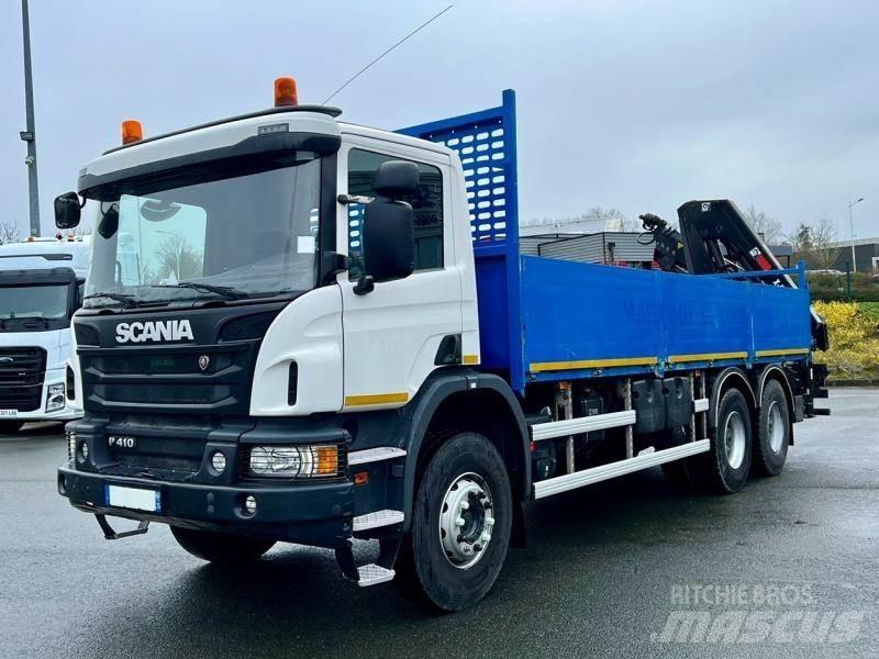 Scania P 410 起重機卡車