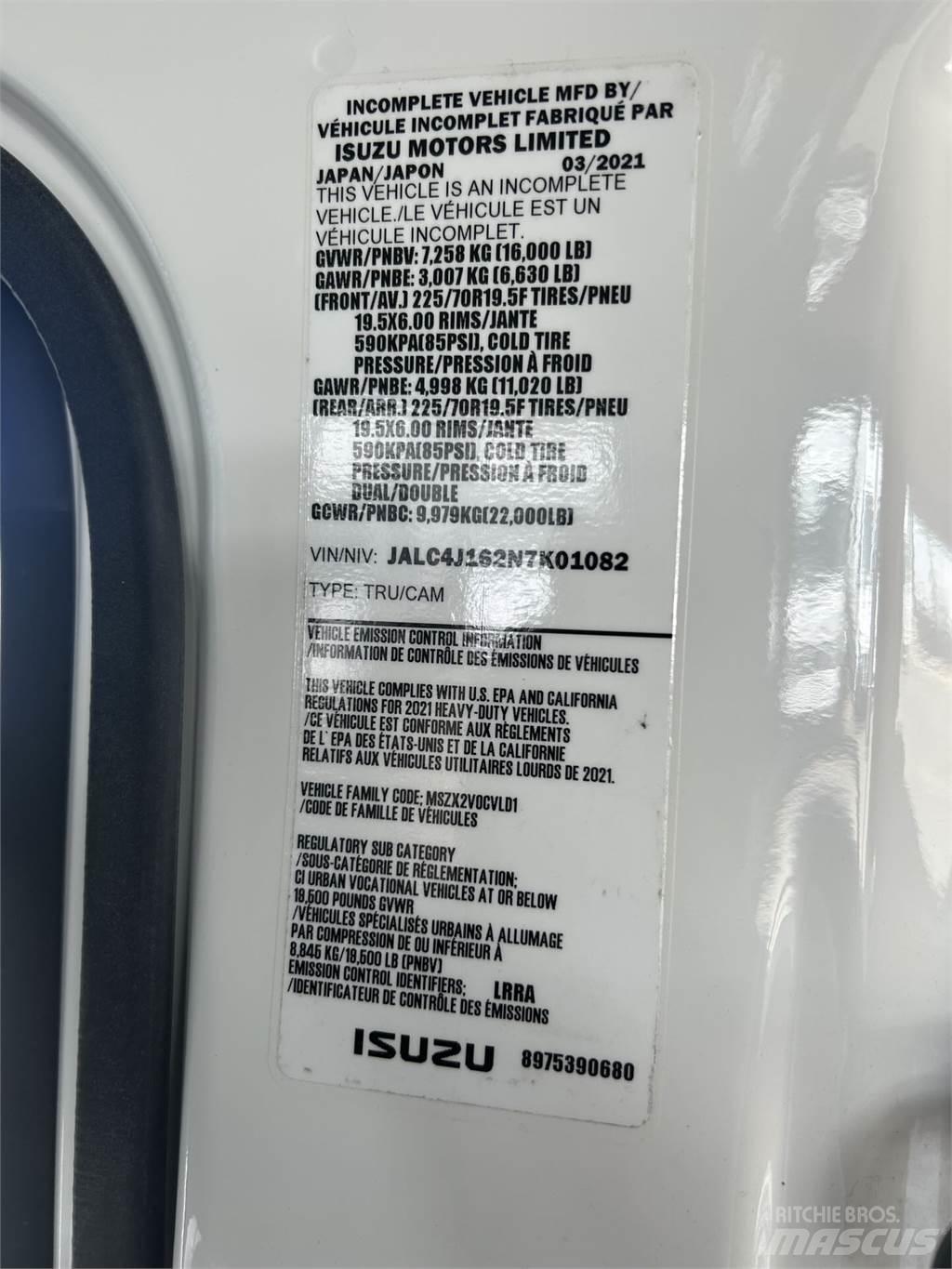Isuzu NPR XD DC 貨箱式卡車