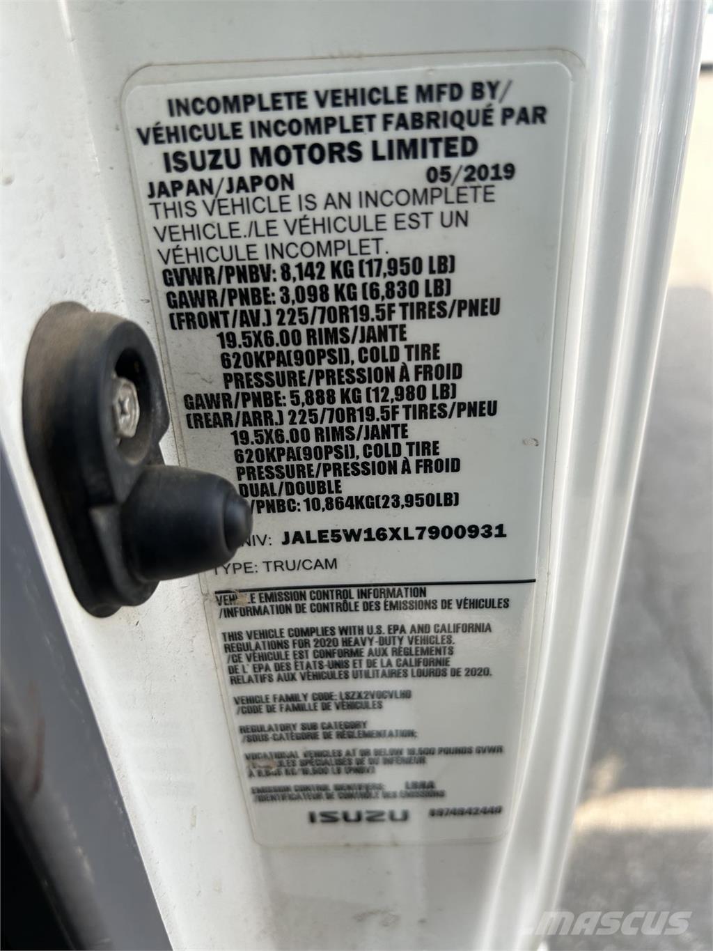 Isuzu NQR 傾卸式卡車