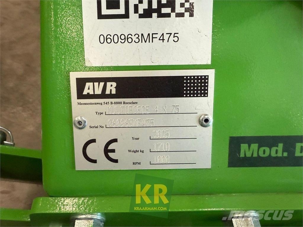 AVR MultiForce 行栽作物中耕機