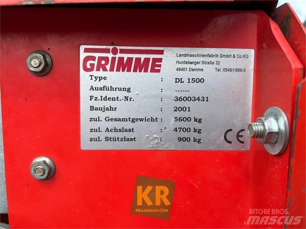 Grimme dl 1500 馬鈴薯收穫機和挖掘機
