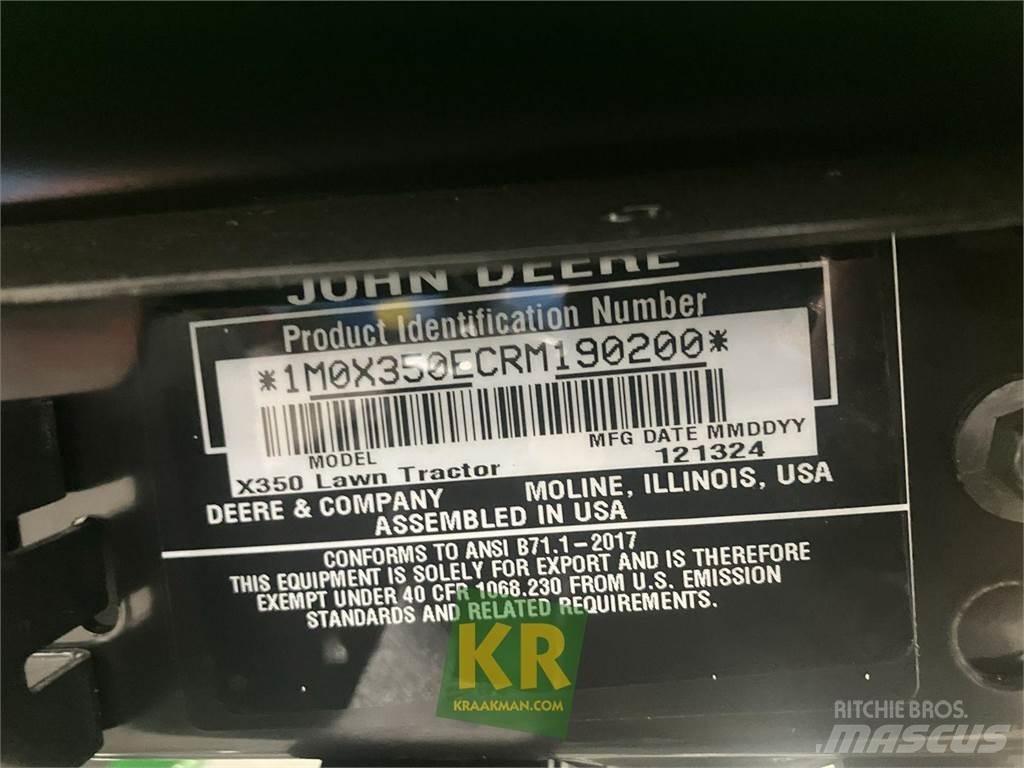 John Deere X350 騎乘式割草機