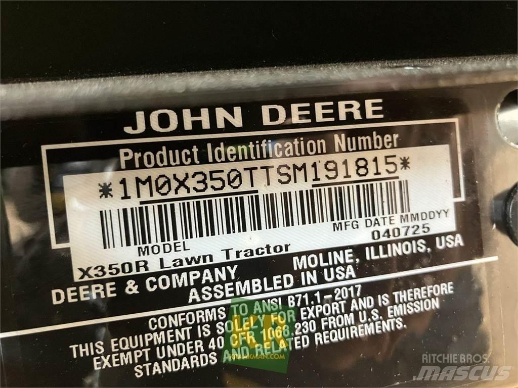 John Deere X350R 騎乘式割草機