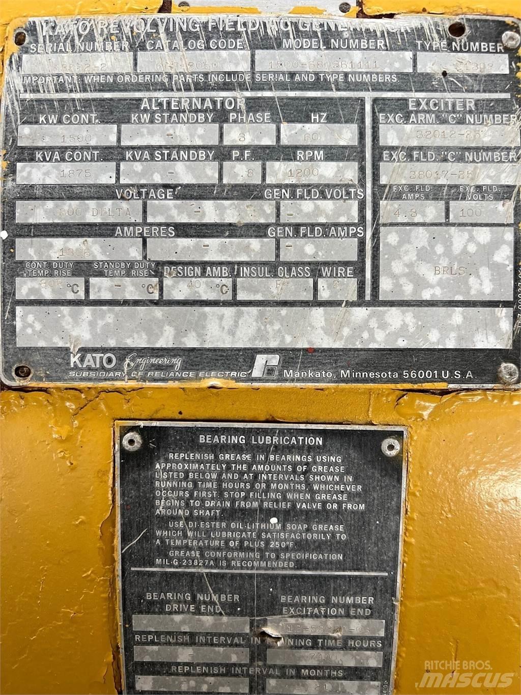 Kato 1500kW 其他發電機