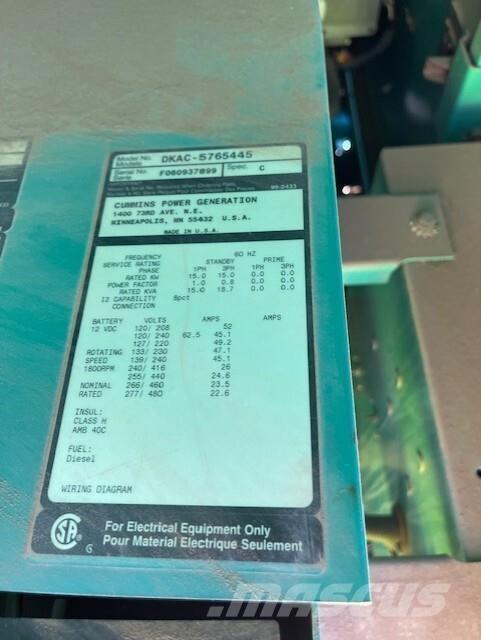 Onan 15kW 柴油發電機