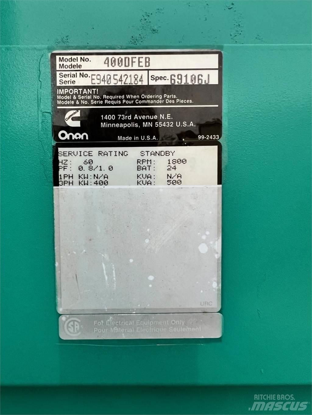 Onan 400kW 其他發電機