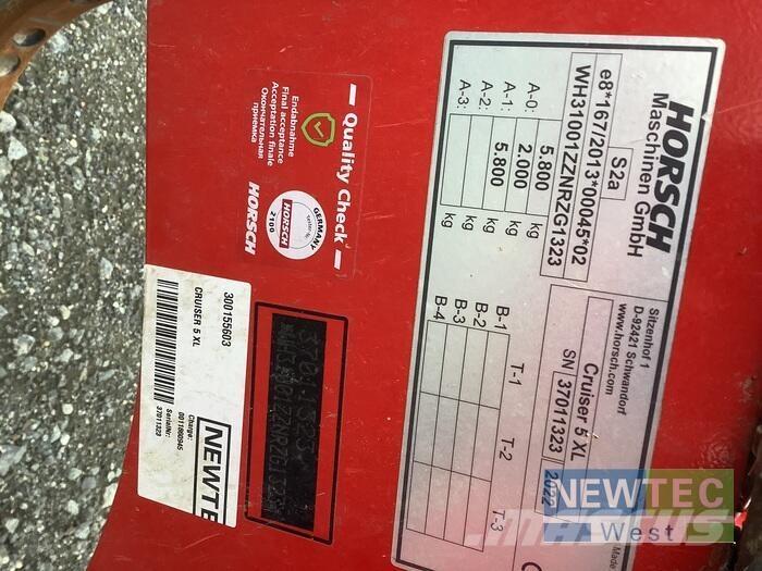 Horsch CRUISER 5 XL 中耕管理機