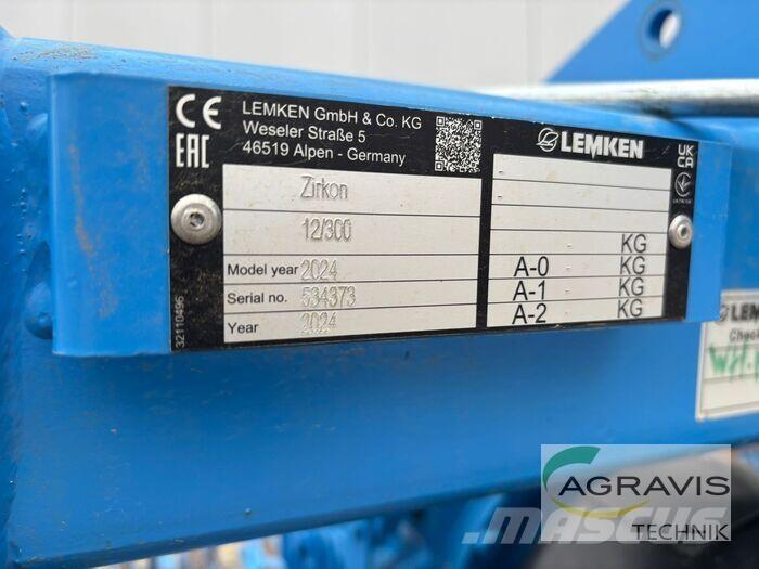 Lemken ZIRKON 12/300 動力耙和旋轉式耕耘機