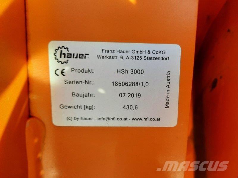 Hauer HSH 3000 刮雪板和犁