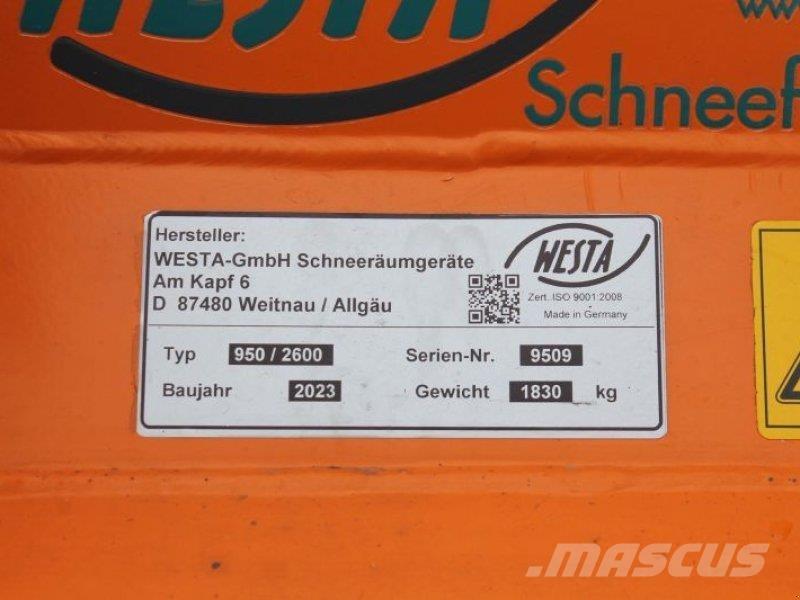  WESTA 950/2600 掃雪機