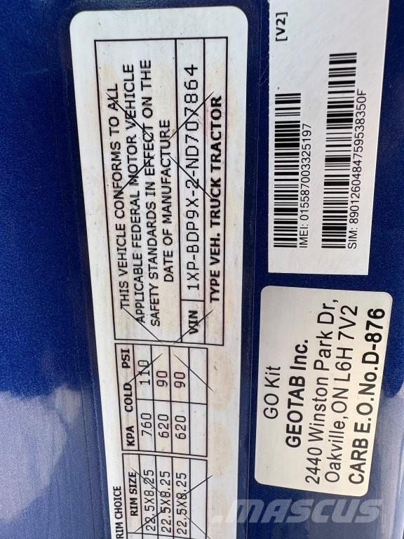 Peterbilt 579 曳引機組件