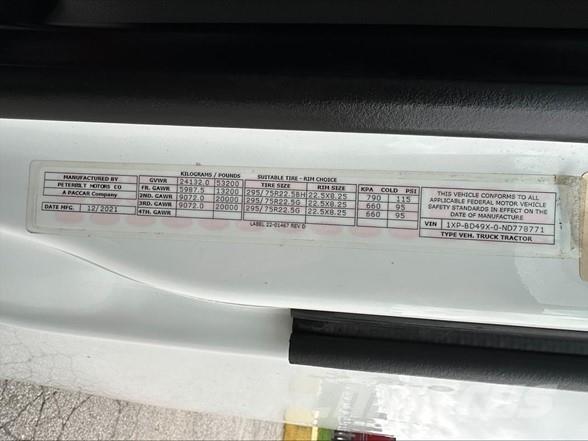 Peterbilt 579 曳引機組件