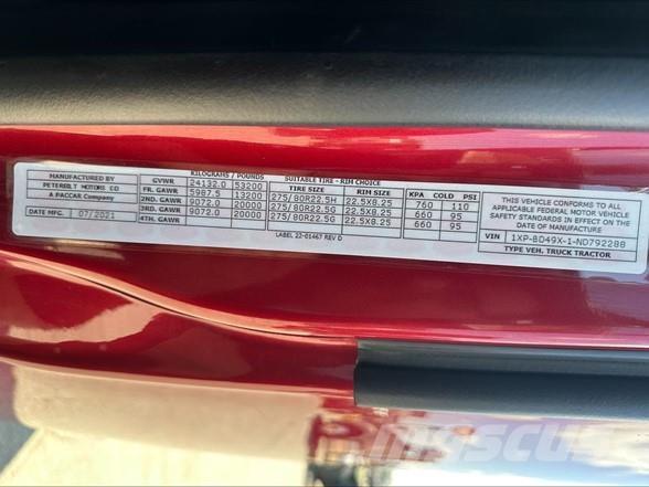 Peterbilt 579 曳引機組件