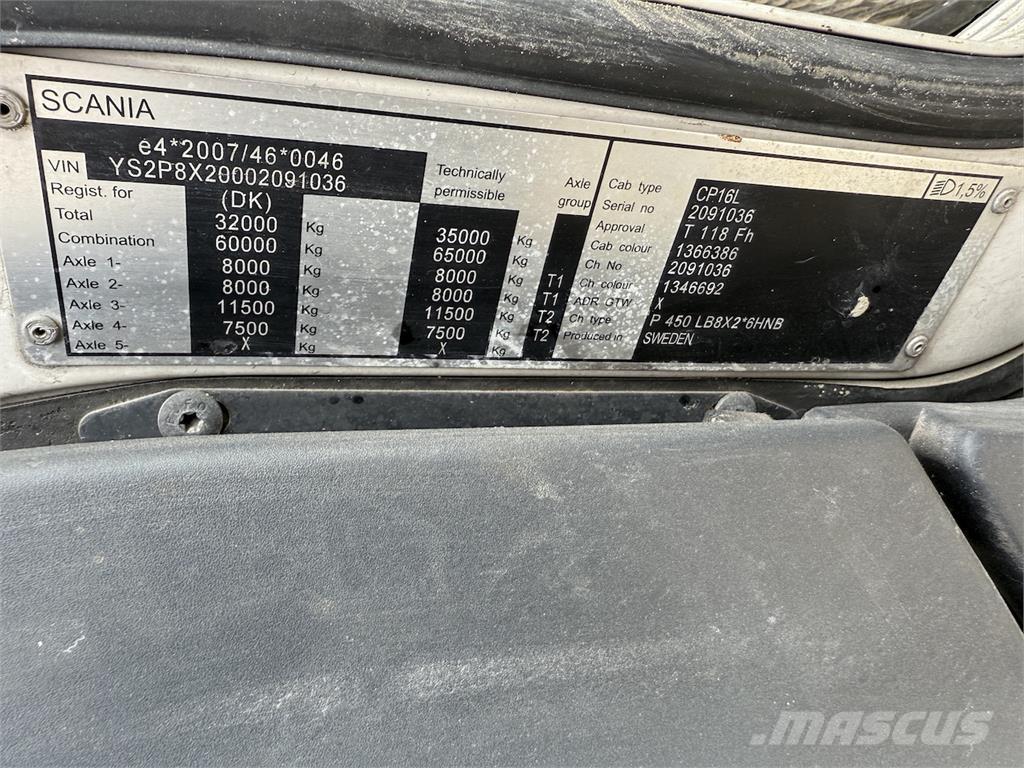 Scania P450 Euro6 組合/真空油槽車