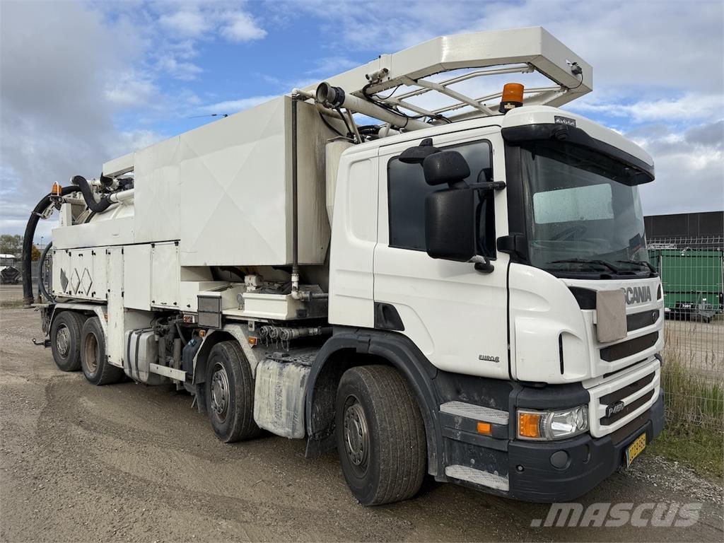 Scania P450 Euro6 組合/真空油槽車