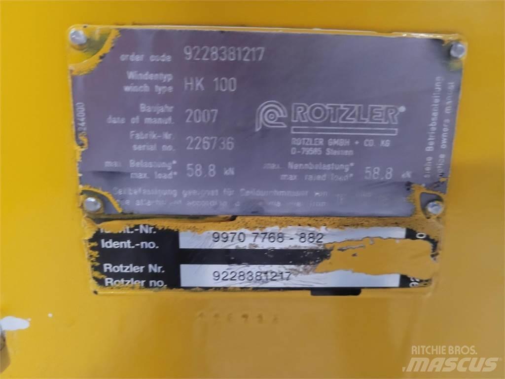 Faun HK 100 winch 起重機組件和設備