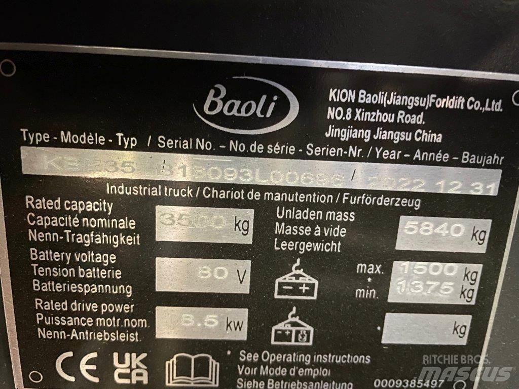 Baoli KBE35 電動堆高機