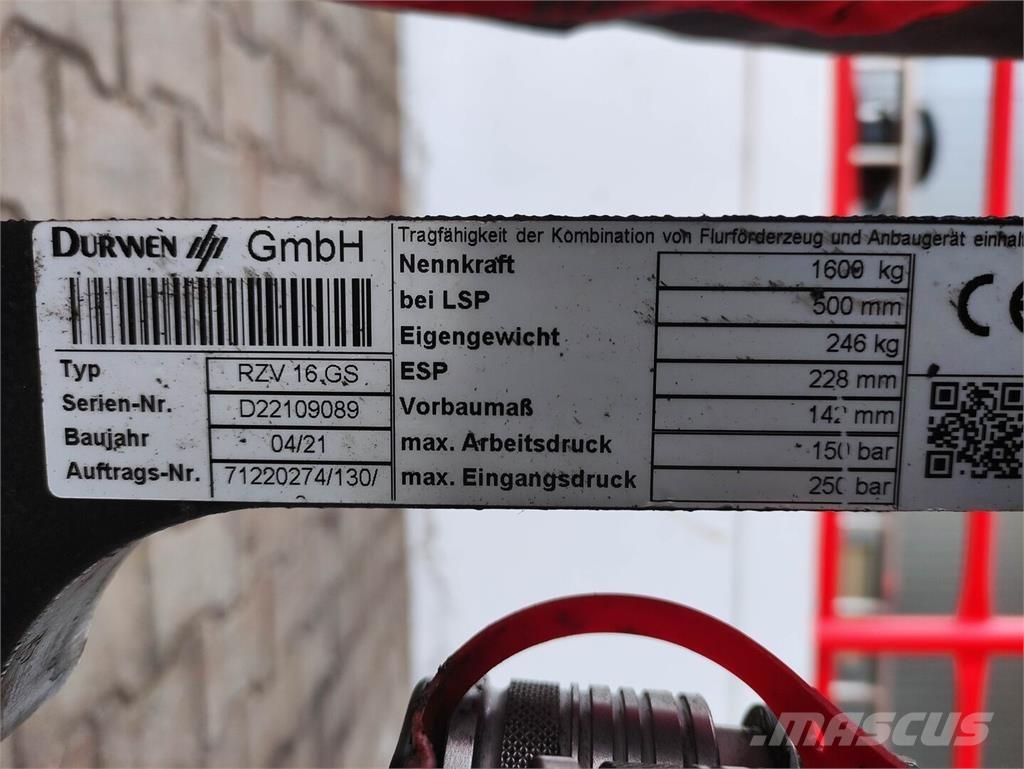 Durwen RZV 16 GS 其他物料運輸工具