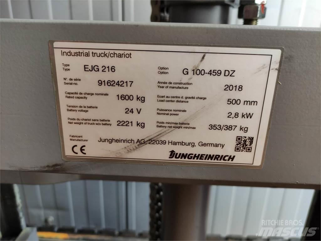 Jungheinrich EJG216 行走控制式堆積機