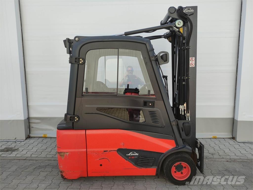 Linde E18L-02-386 電動堆高機