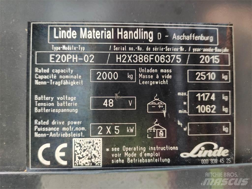 Linde E20-PH-02 電動堆高機