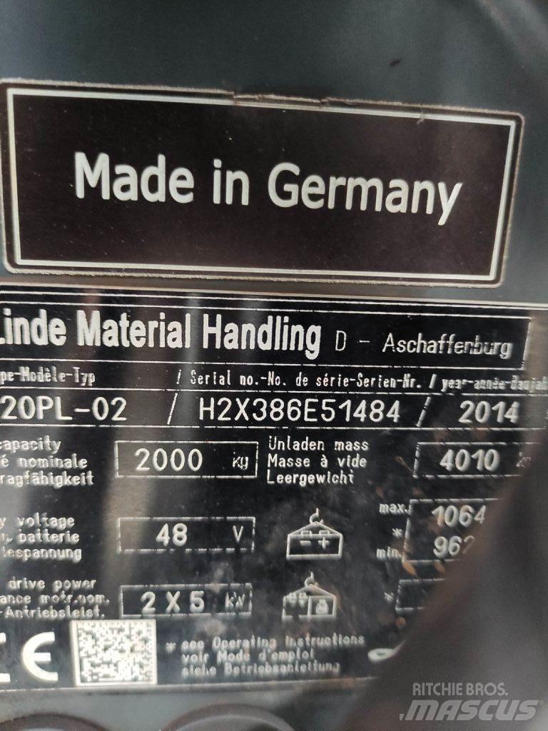 Linde E20PL-02-386 EVO 電動堆高機