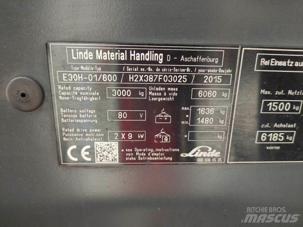 Linde E30H-01-600-387 電動堆高機