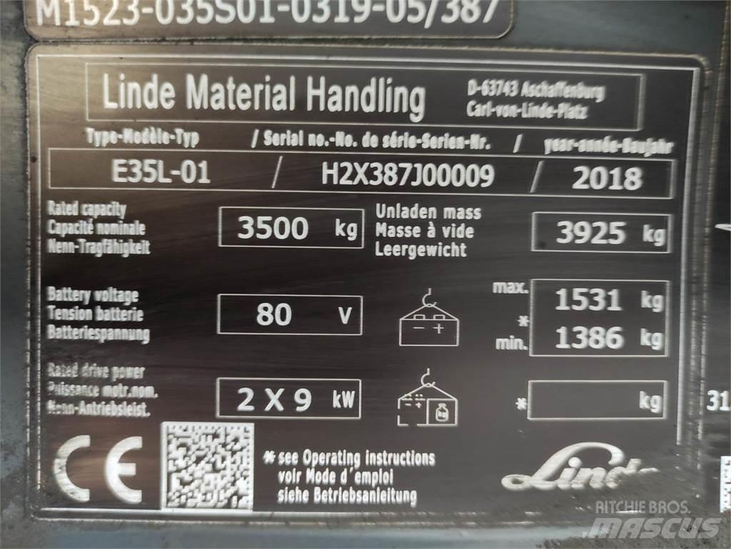 Linde E35L-01-387 電動堆高機