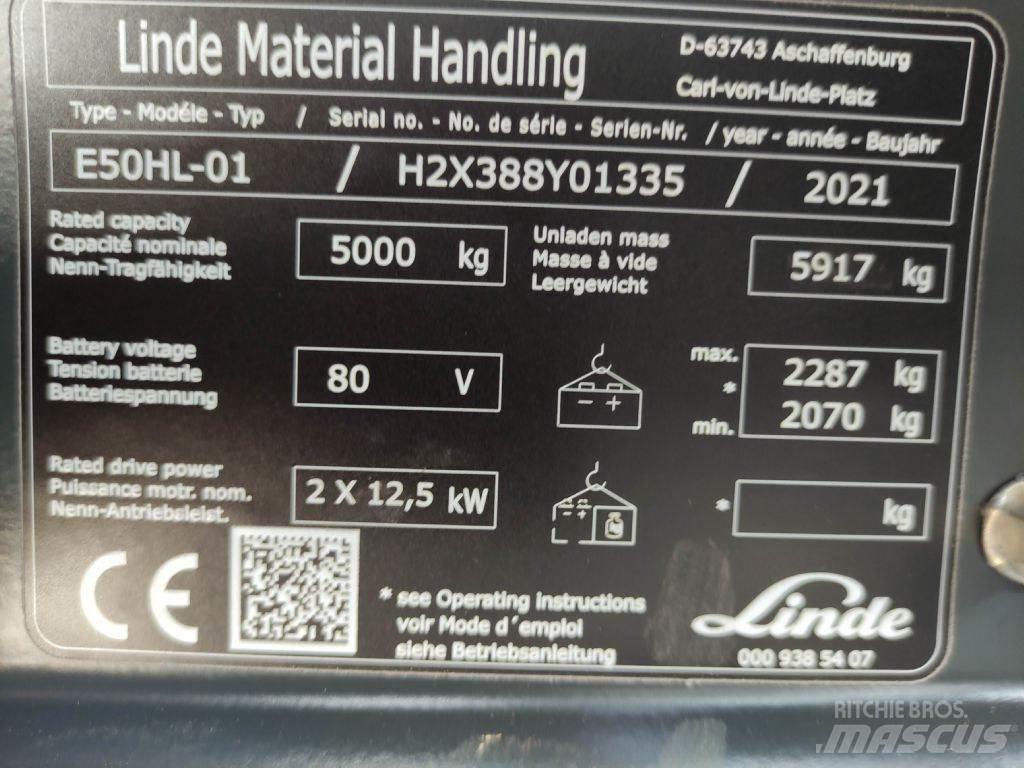 Linde E50HL-01-388 電動堆高機