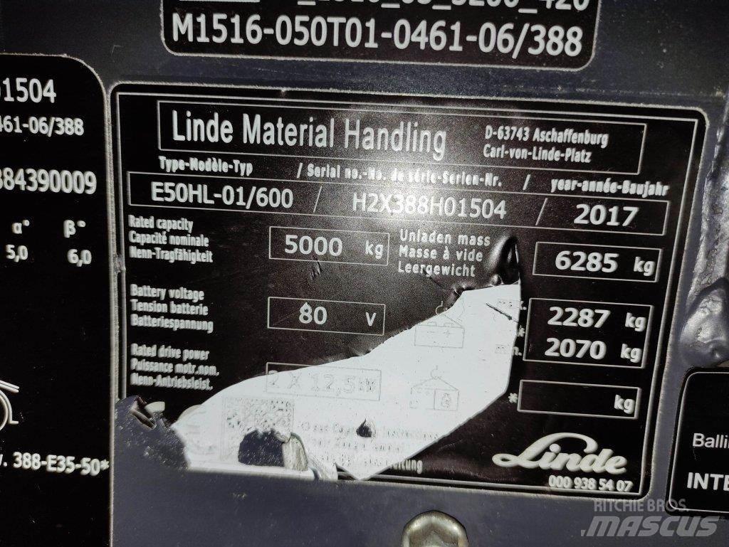 Linde E50HL-01/600-388 電動堆高機