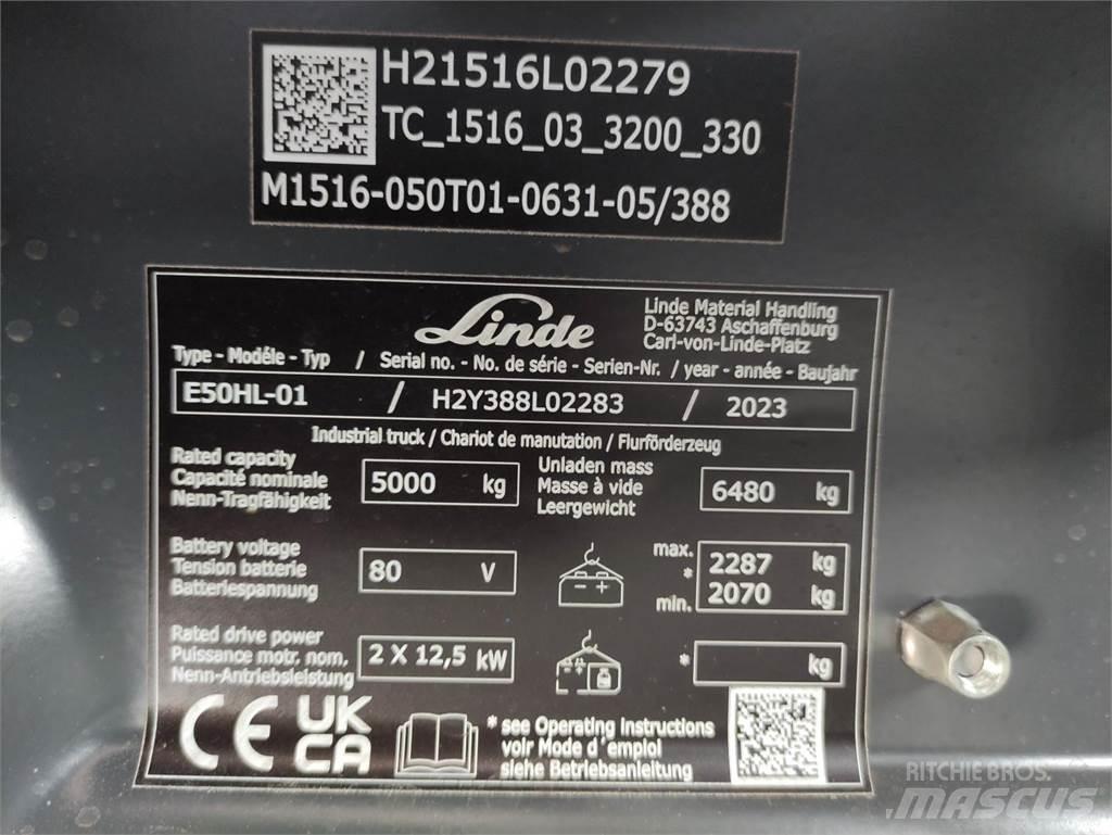 Linde E50HL-388 電動堆高機