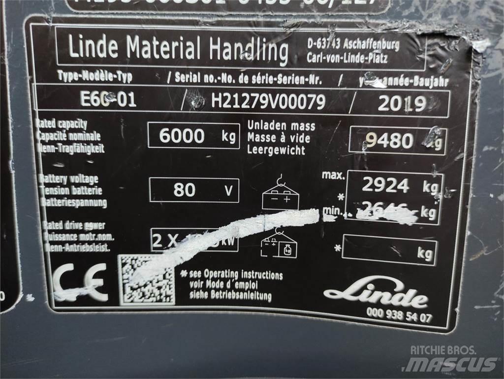 Linde E60-01-1279 電動堆高機