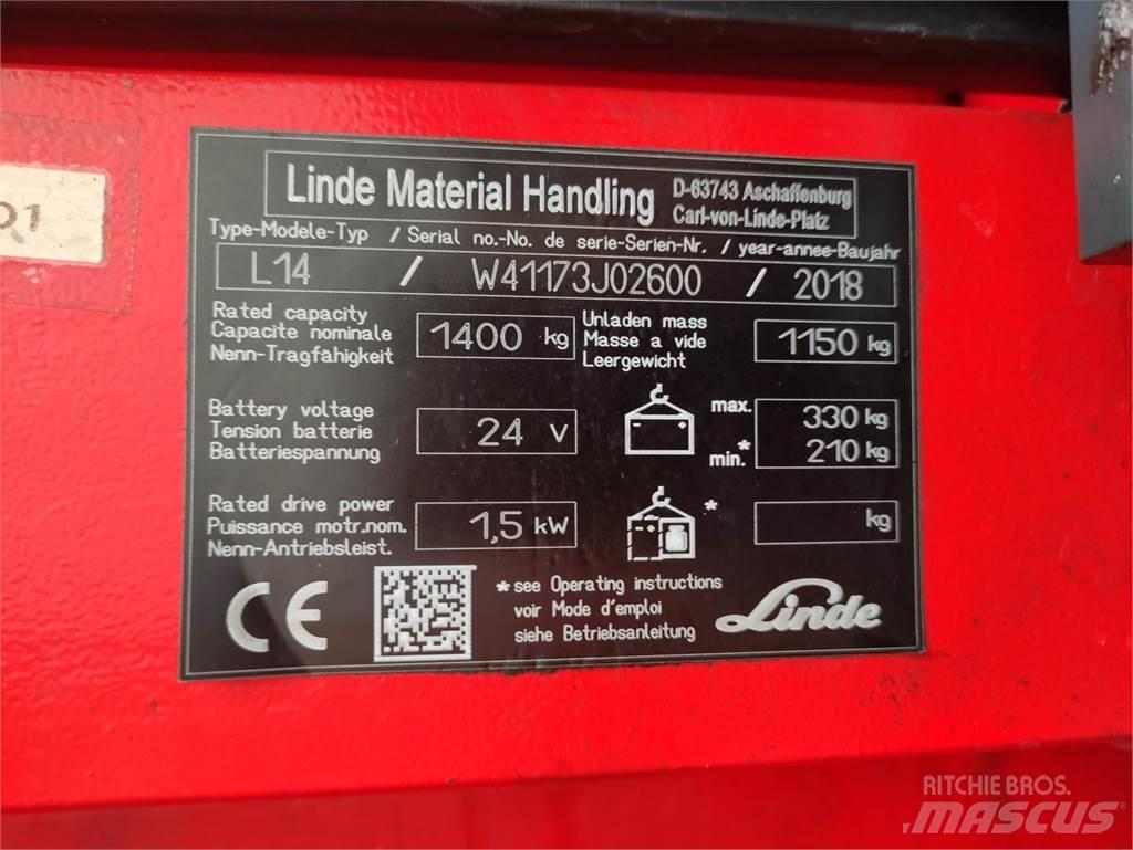 Linde L14-1173 行走控制式堆積機