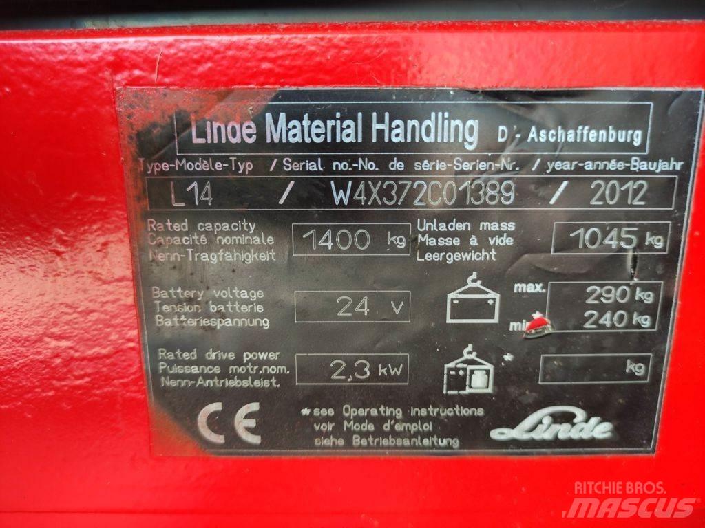 Linde L14-372 行走控制式堆積機