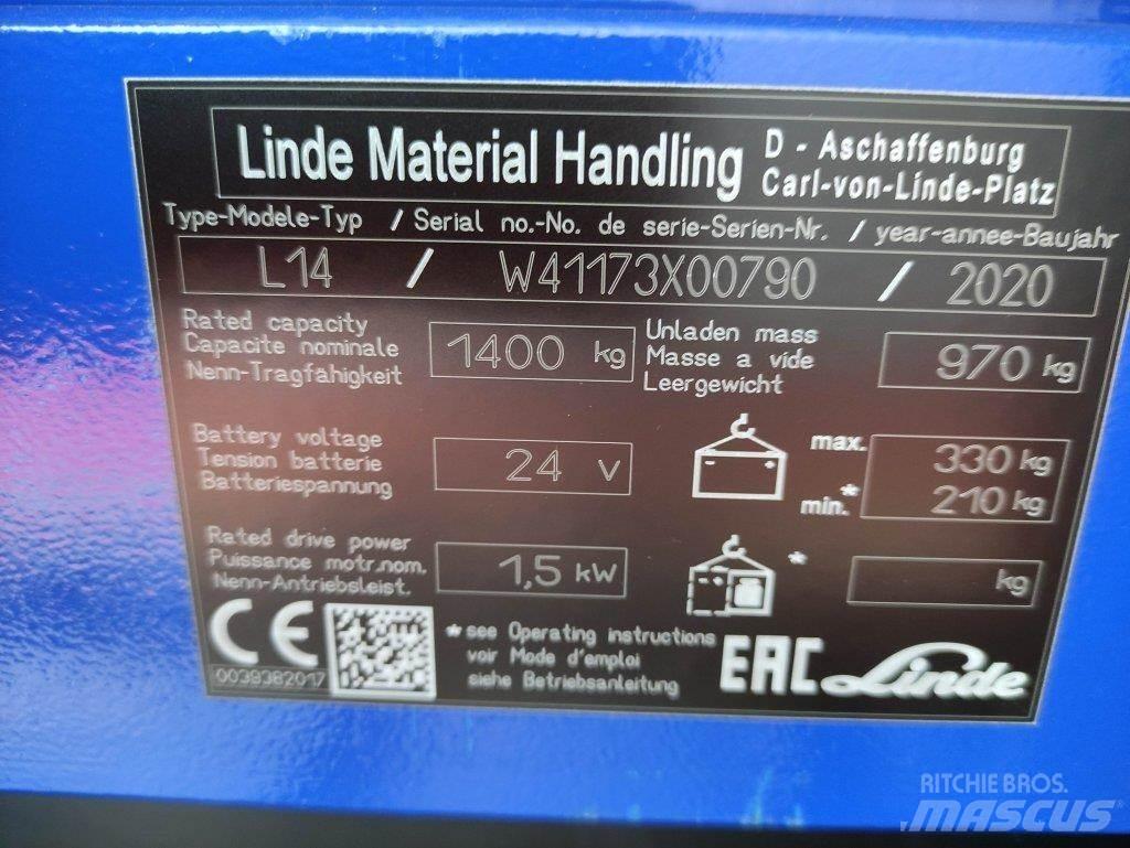 Linde L14i-1173 行走控制式堆積機